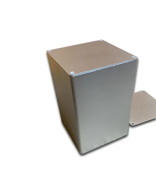 Hình ảnh Hộp chup biến áp bằng nhôm anot 9 x 9 cao 13 cm