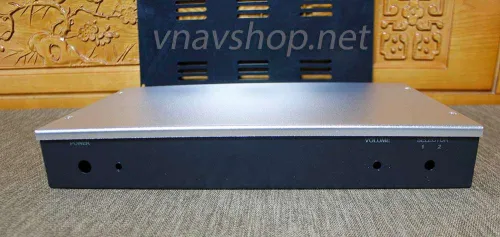 Hình ảnh Vỏ lắp amply đèn kiểu dáng kít nhật, mặt trên nhôm anot dày 3mm